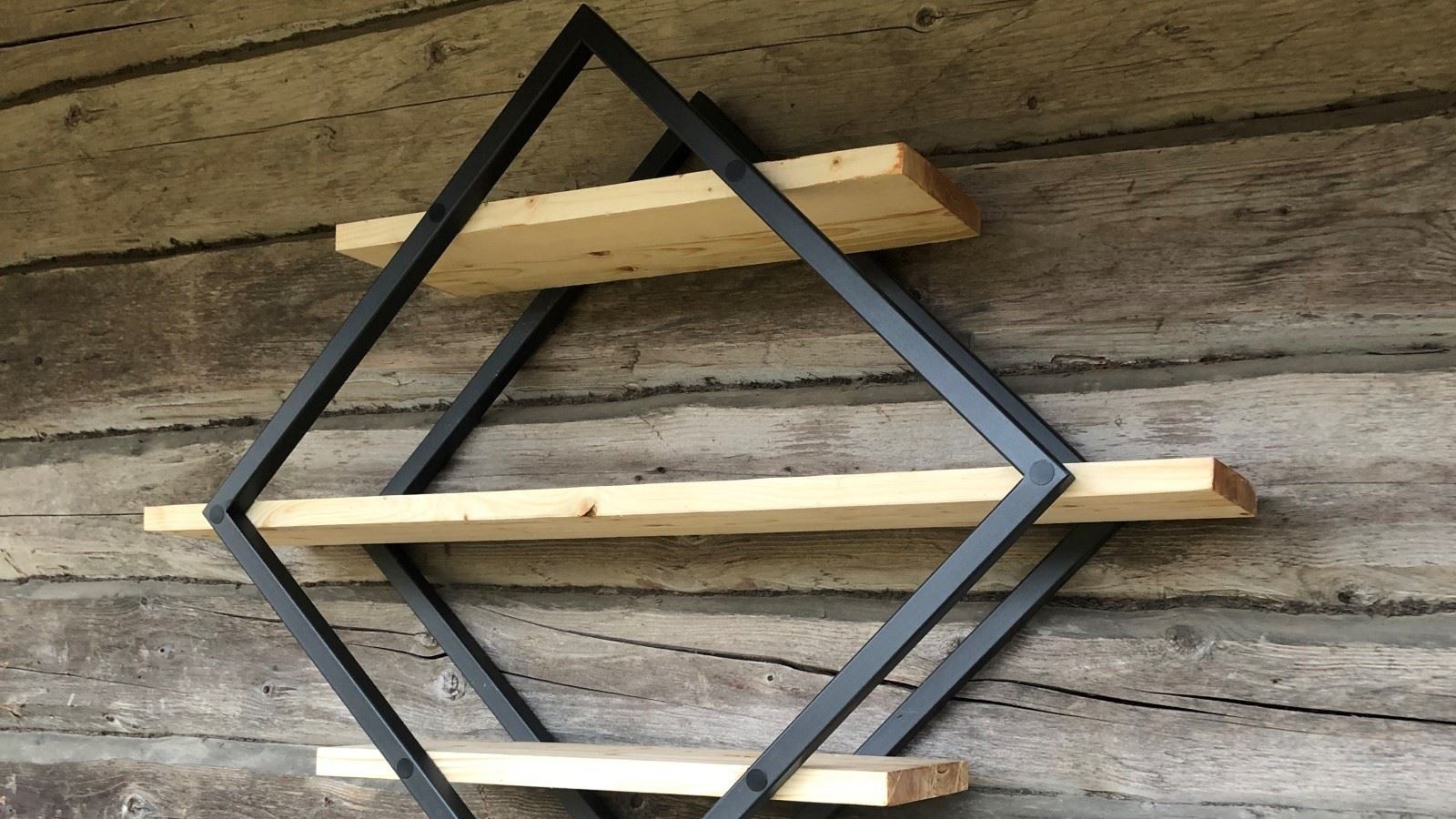 Personalized steel construction shelf
